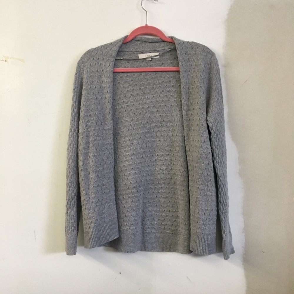 LOFT Open Gray Cardigan , no buttons